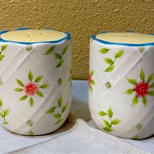 Earthenware Salt and Pepper Shakers